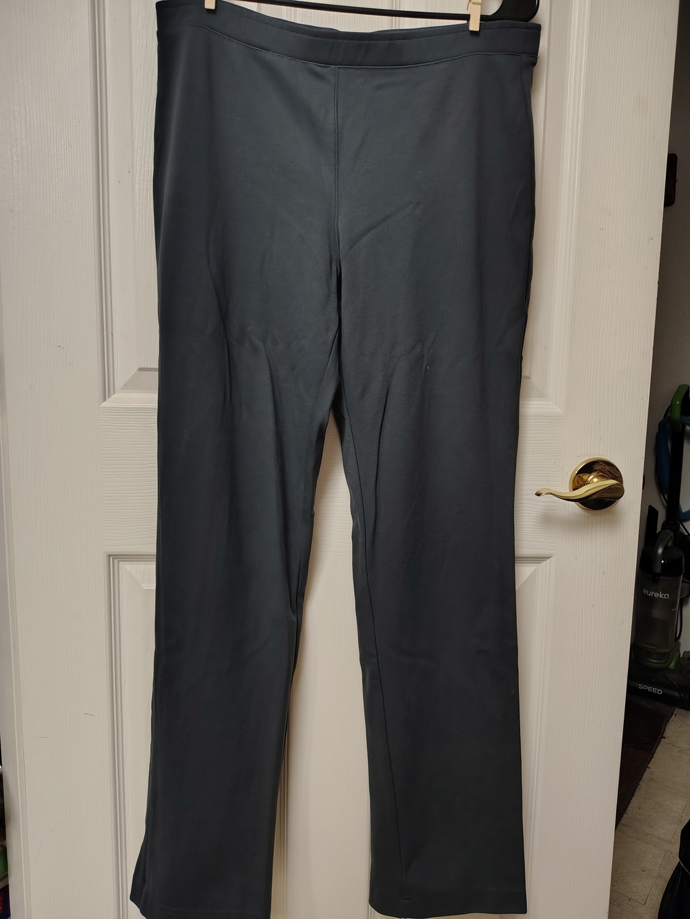 Banana Republic Dark Gray Straight-Leg Performance Pants